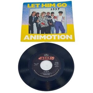 45 RPM RECORD Animotion NM 45 rpm Let‎ Him Go with picture sleeve